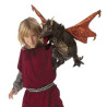 Animaux de la forêt Dragon noir marionnette 