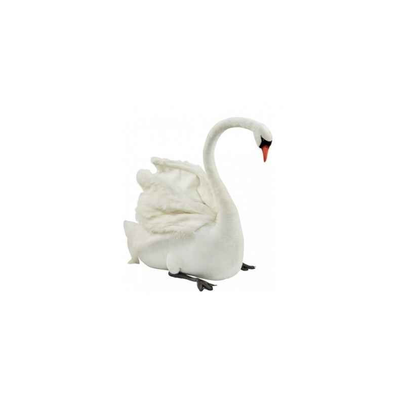 Décoration OiseauxCygne blanc 125cmh peluche animalière -4610 Anima