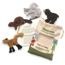 Animaux de la forêt Set animaux de la forêt marionnette à doigts 