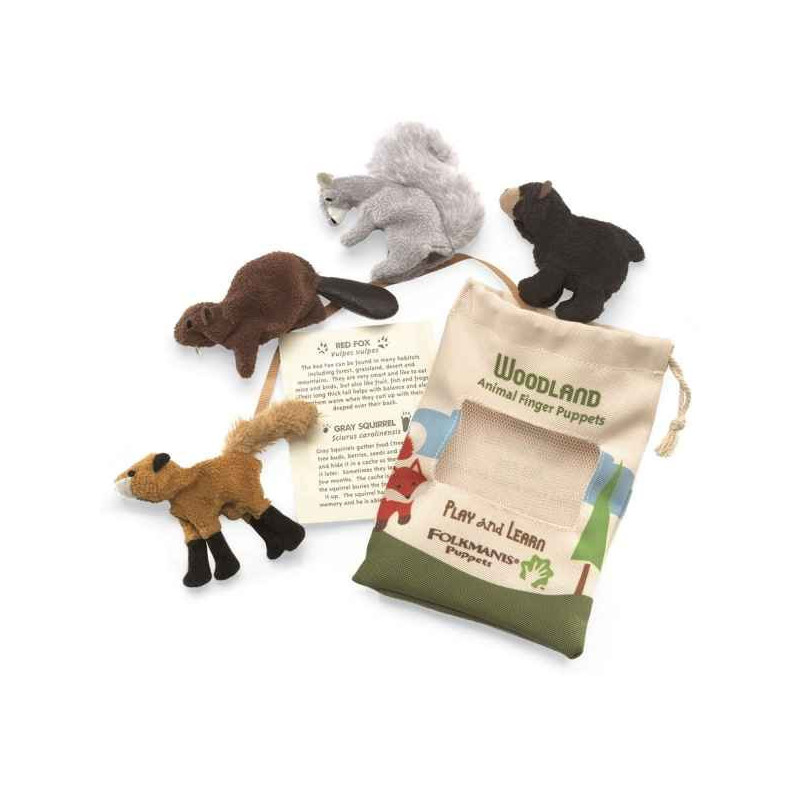 Animaux de la forêt Set animaux de la forêt marionnette à doigts 
