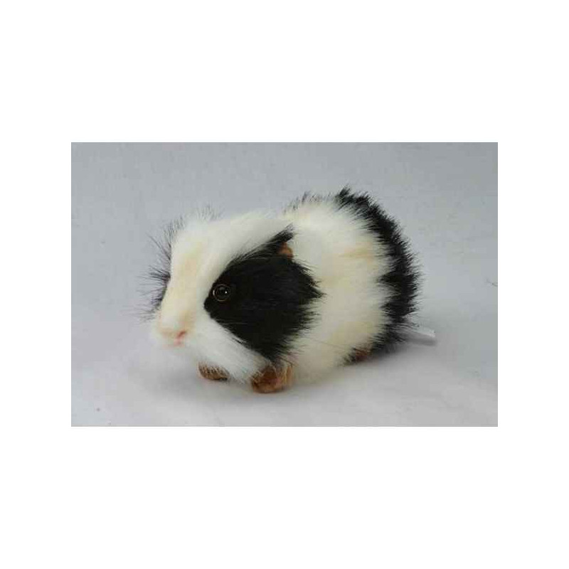 Animaux de la forêt Cobaye noir/blanc 20cml peluche animalière -4592