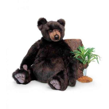 Animaux-Bois-Animaux-Bronzes propose Ours brun assis 70cmh peluche animalière -6368