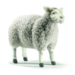 Animaux de la ferme Mouton gris 38cm peluche animalière 4985