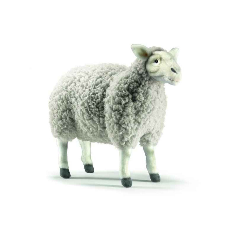 Animaux de la ferme Mouton gris 38cm peluche animalière 4985