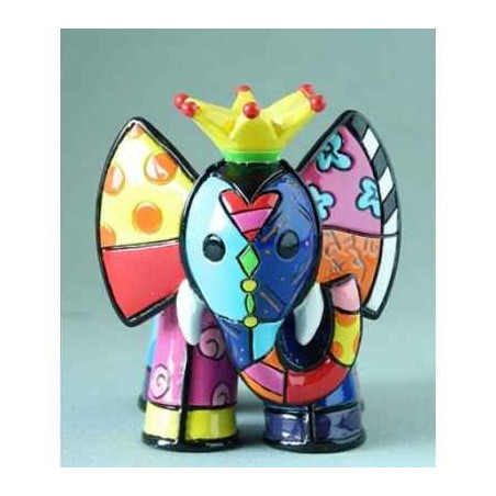 Mini figurine éléphant roi jaune king britto romero  -b334445