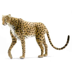 Félin Guepard a 4 pattes 125cm peluche animalière 5338