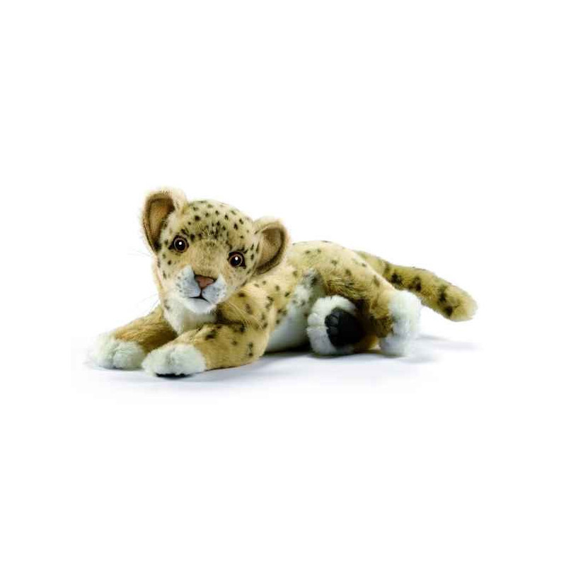 Félin Leopard bebe couche 26cm peluche animalière 5329