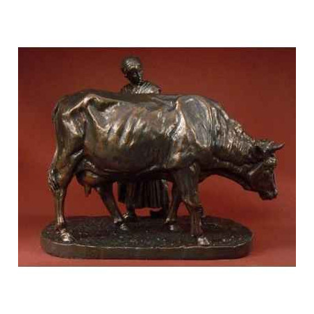 Statuette Vache art animalier Isidore Jules Boneheur bon01 3dMouseion