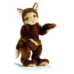 Animaux-Bois-Animaux-Bronzes.com propose Chat keo (articulé) 33cm peluche animalière 5503