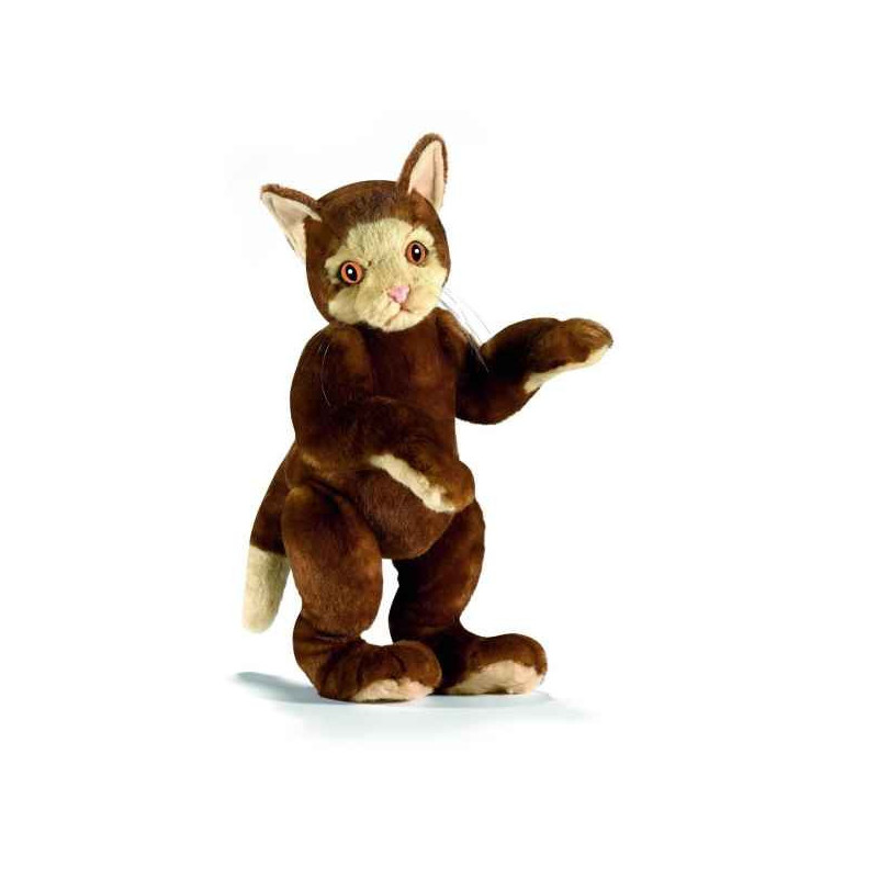 Animaux-Bois-Animaux-Bronzes.com propose Chat keo (articulé) 33cm peluche animalière 5503