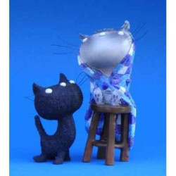 Animaux-Bois-Animaux-Bronzes.com propose Chats pom et pim de fiep westendorp -FW04