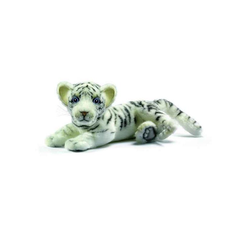 Félin Tigre blanc bebe couche 26cm peluche animalière 5337