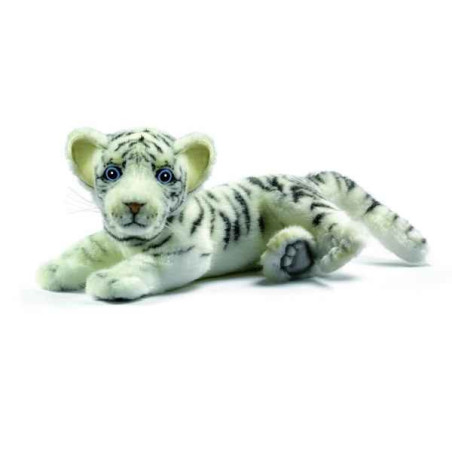 Félin Tigre blanc bebe couche 26cm peluche animalière 5337