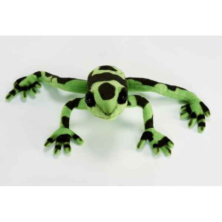 Animaux marins Grenouille verte/noire 17cml peluche animalière -5224