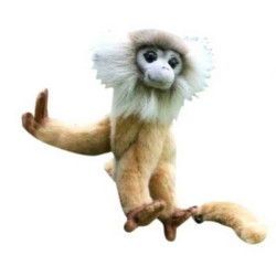 Animaux sauvage Ouistiti beige 18cmh peluche animalière -3649