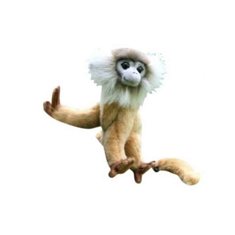 Animaux sauvage Ouistiti beige 18cmh peluche animalière -3649