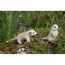 Animaux du désert Suricate (à 4 pattes + dressé) 12cm peluche animalière 5506