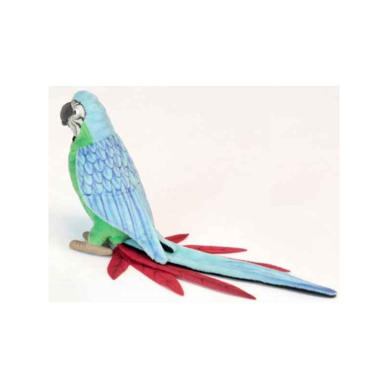 Décoration OiseauxPerruche bleu/vert 16cmh peluche animalière -3324 Anima