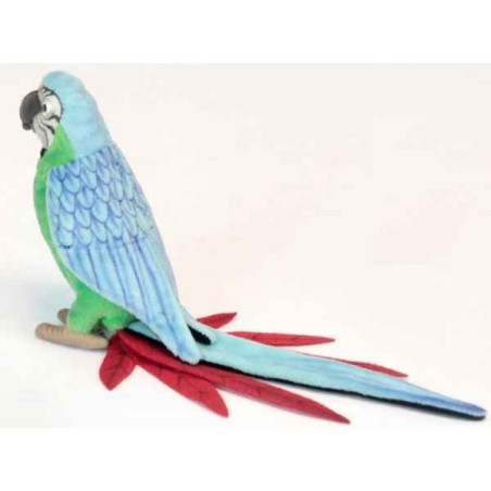 Décoration OiseauxPerruche bleu/vert 16cmh peluche animalière -3324 Anima