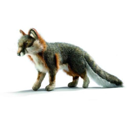 Animaux de la forêt Renard gris 40cm peluche animalière 4700