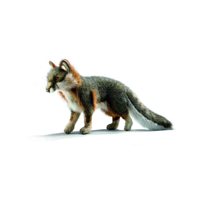 Animaux de la forêt Renard gris 40cm peluche animalière 4700
