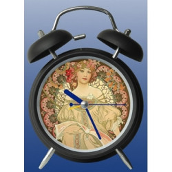 Réveil art rêverie de mucha 3dMouseion -CL005