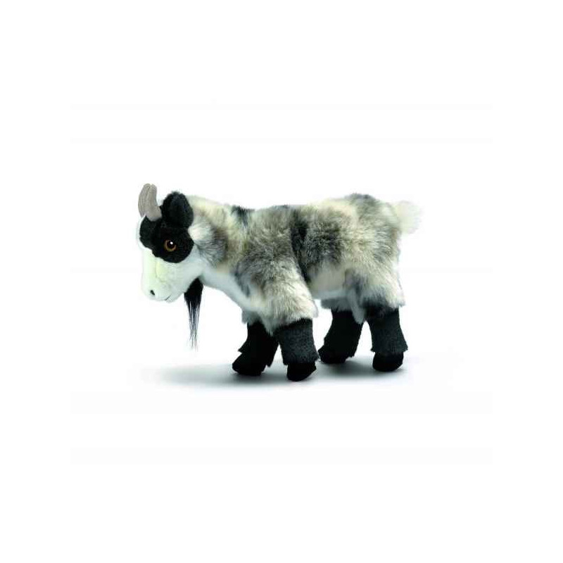 Animaux de la ferme Chevre tricolore 30cm peluche animalière 1705