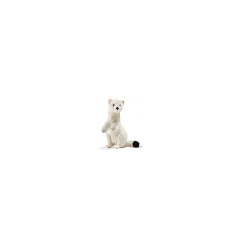 Animaux de la forêt Hermine blanche 23cm peluche animalière 7053