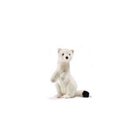 Animaux de la forêt Hermine blanche 23cm peluche animalière 7053