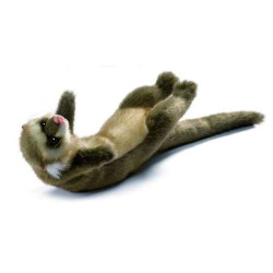 Animaux de la forêt Furet couche 35cm peluche animalière 5706