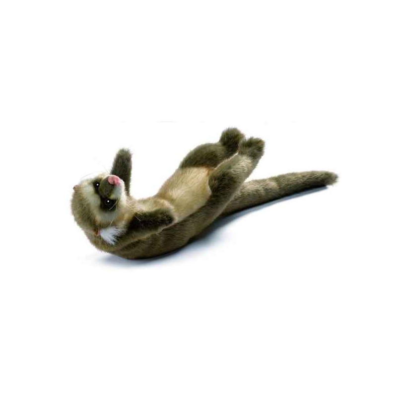 Animaux de la forêt Furet couche 35cm peluche animalière 5706