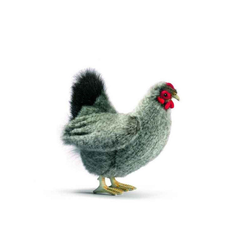 Décoration OiseauxPoule grise 23cm peluche animalière 5622 Anima