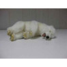 Animaux-Bois-Animaux-Bronzes propose Peluche animalière Ourson polaire dormeur 30cm peluche animalière 5260