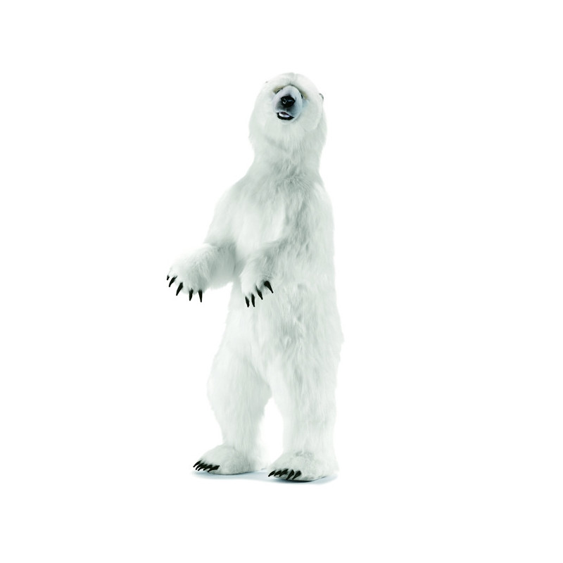 Anima - Peluche ours polaire dressé 190 cm -4014