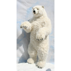Animaux-Bois-Animaux-Bronzes propose Ours polaire dressé 190 cm peluche animalière -4014 (2)