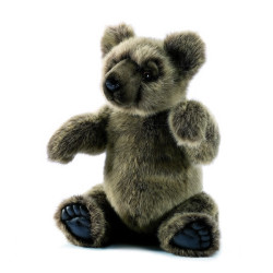 Animaux-Bois-Animaux-Bronzes propose Ours articule silver 40 cm peluche animalière -4471