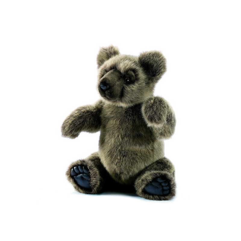 Animaux-Bois-Animaux-Bronzes propose Ours articule silver 40 cm peluche animalière -4471