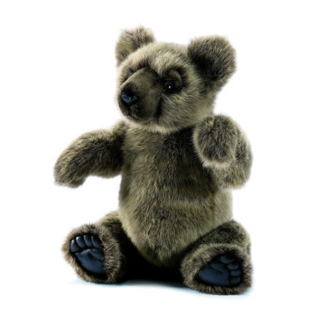 Animaux-Bois-Animaux-Bronzes propose Ours articule silver 40 cm peluche animalière -4471