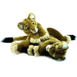 Félin Lionne "joueur" 40 cm peluche animalière -4751