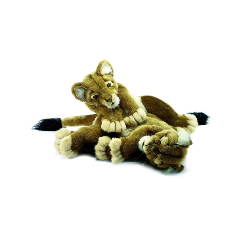 Félin Lionne "joueur" 40 cm peluche animalière -4751
