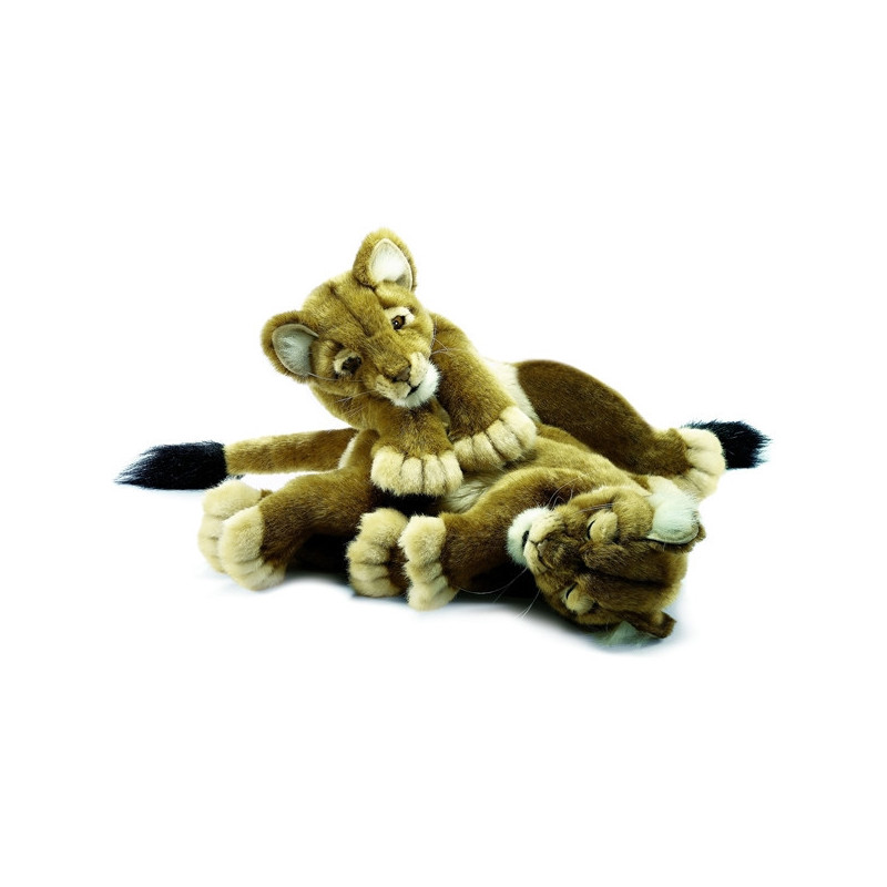 Félin Lionne "dormeur" 40 cm peluche animalière -4705