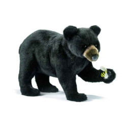 Animaux-Bois-Animaux-Bronzes propose Ours noir a 4 pattes 40cm peluche animalière 5592