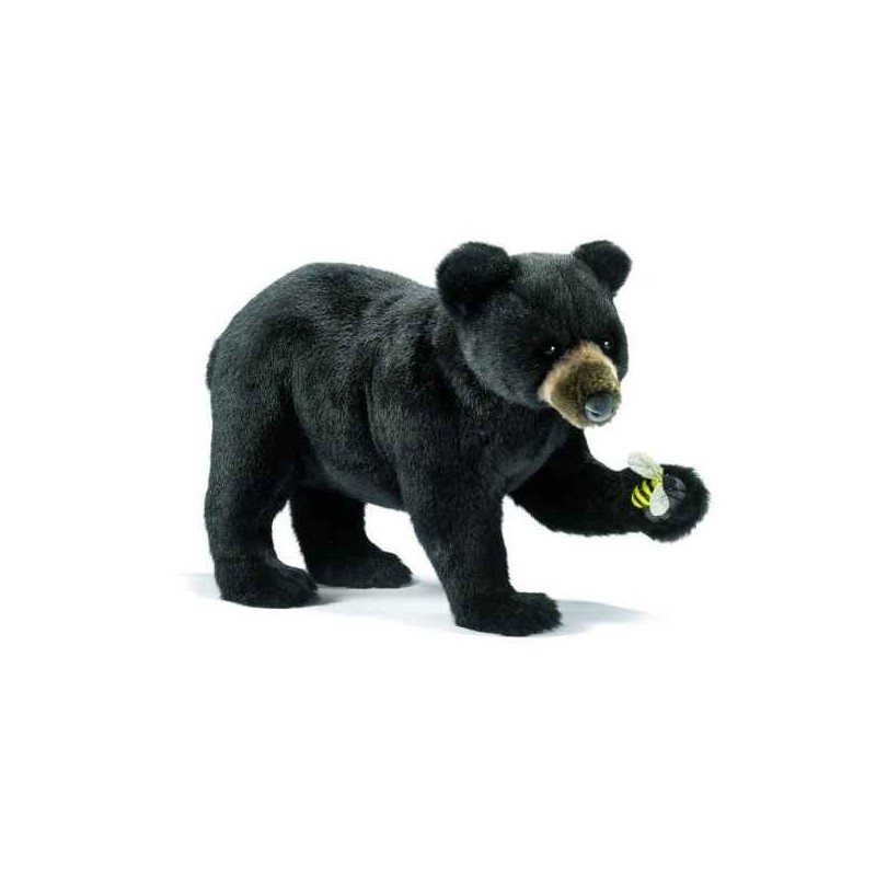 Animaux-Bois-Animaux-Bronzes propose Ours noir a 4 pattes 40cm peluche animalière 5592