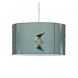 Décoration Luminaire Animaux Lampe suspension oiseaux échasse blanche -OI1324SUS