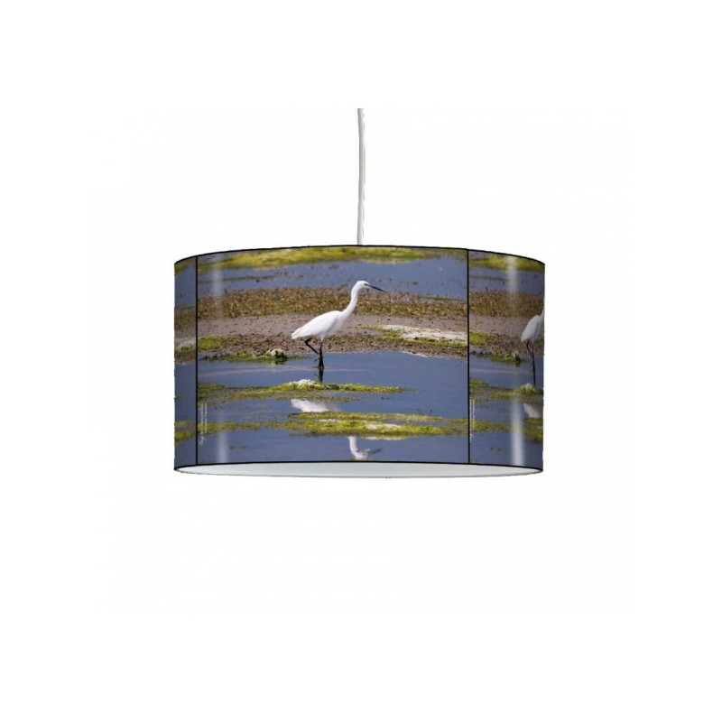 Lampe suspension oiseaux aigrette dans marais -OI1303SUS