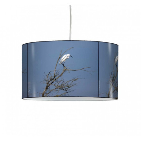 Lampe suspension oiseaux aigrette sur arbre -OI1302SUS