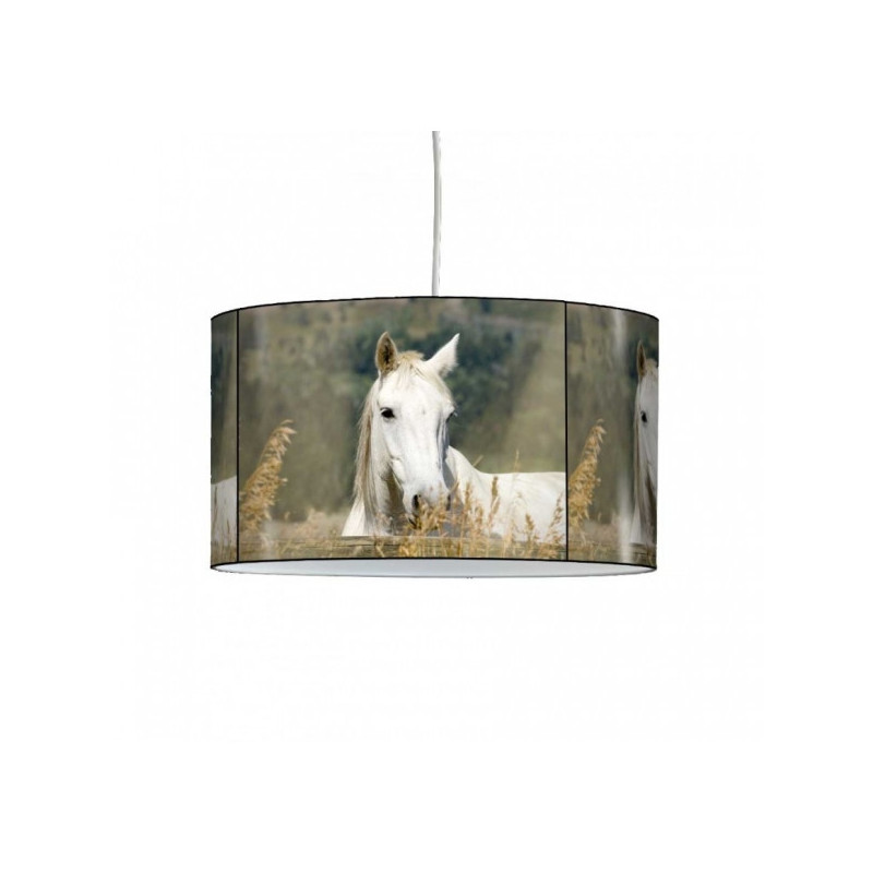 Décoration Luminaire Animaux Lampe suspension collection nos amis cheval blanc -NOA1515SUS