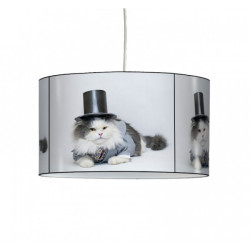 Décoration Luminaire Animaux Lampe suspension collection nos amis chat chapeau -NOA1308SUS