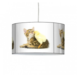 Décoration Luminaire Animaux Lampe suspension collection nos amis chat et poussin -NOA1502SUS