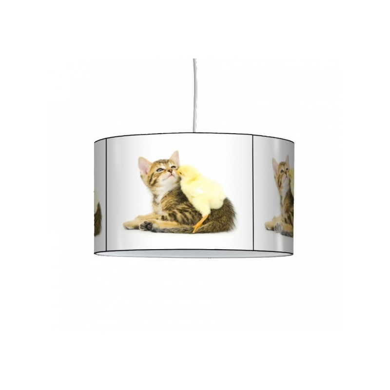 Lampe suspension collection nos amis chat et poussin -NOA1502SUS